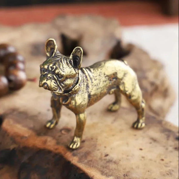 Hand-Crafted Bulldog Desk Ornament & Home Decor