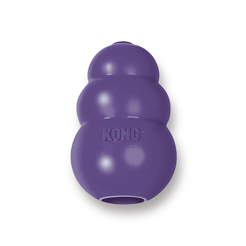 KONG Rubber Chew Toy – Gentle, Durable & Stuffable Treat Dispenser