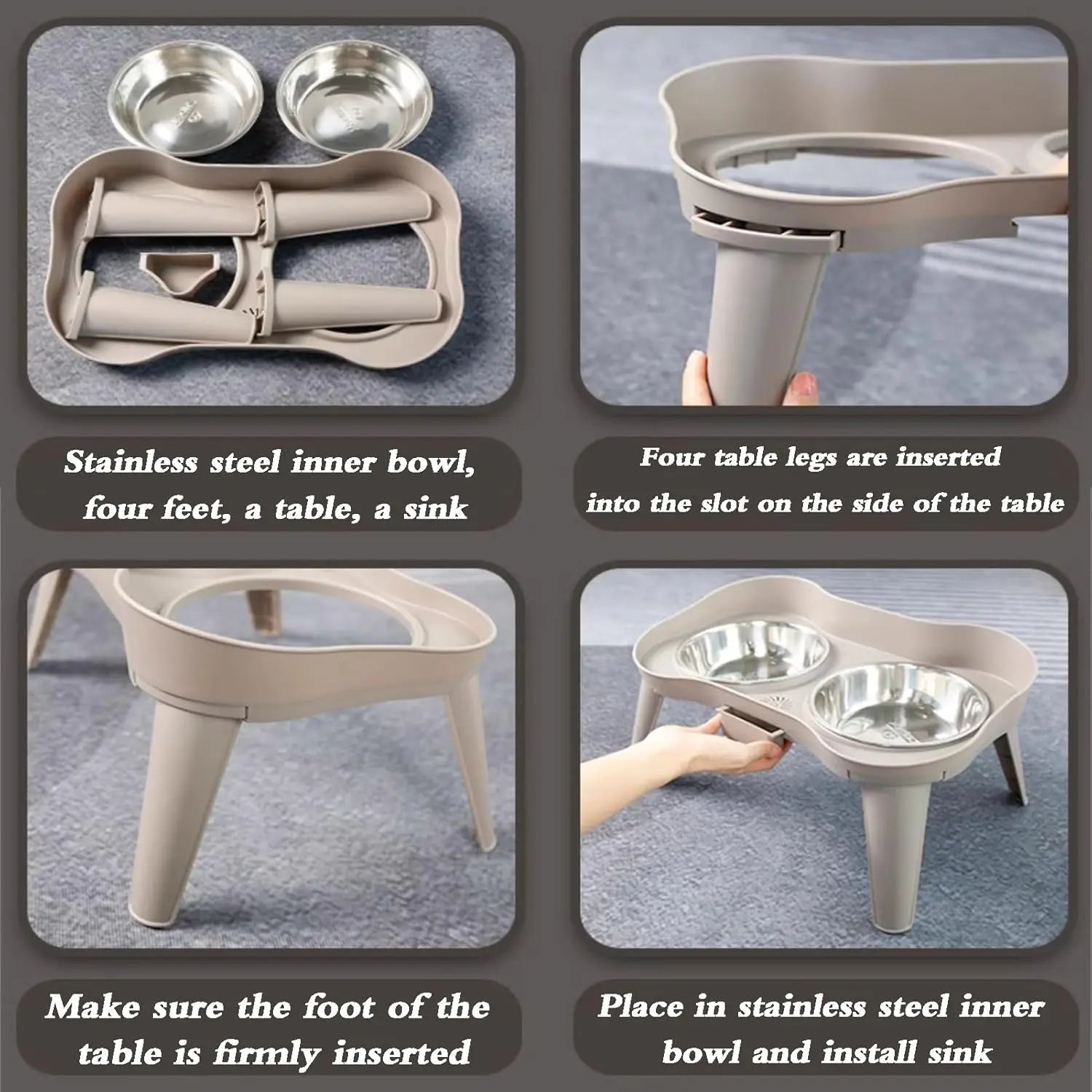 Elevated Dog Feeder with Stand