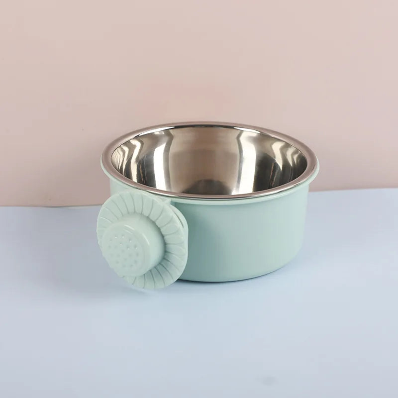 Detachable Stainless Steel Hanging Pet Bowl