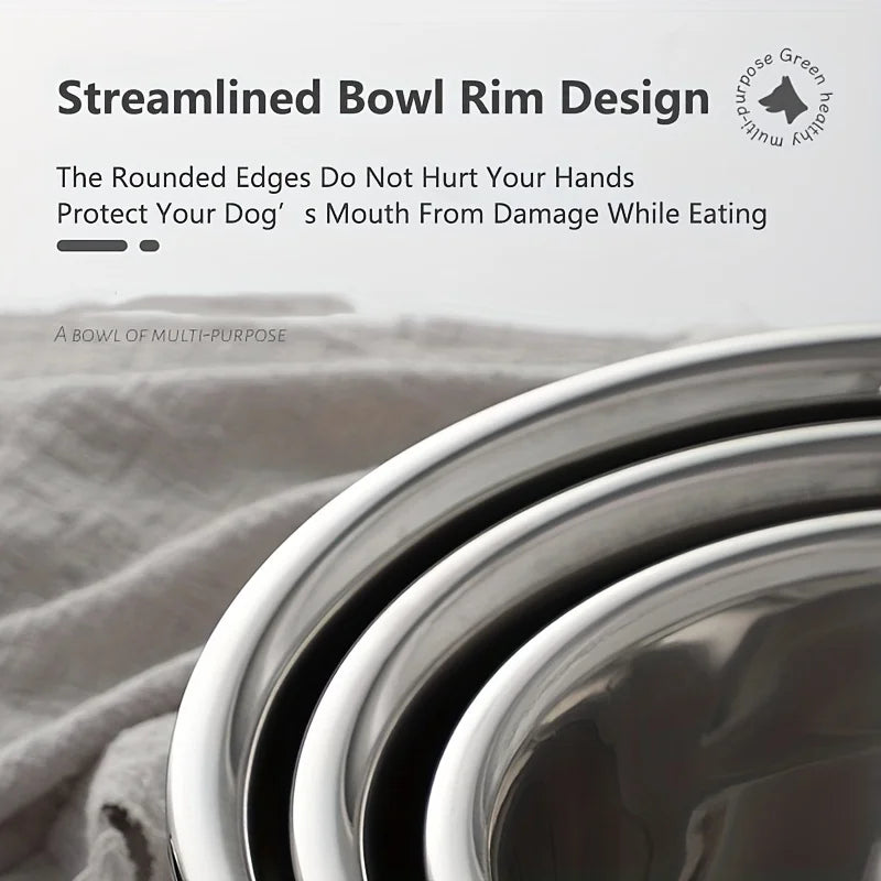 Premium Stainless Steel Dog Bowl – Large, Durable & Stylish